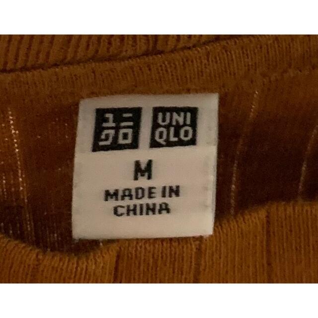 UNIQLO(ユニクロ)のユニクロ リブハイネックTシャツ カットソー レディースのトップス(Tシャツ(半袖/袖なし))の商品写真