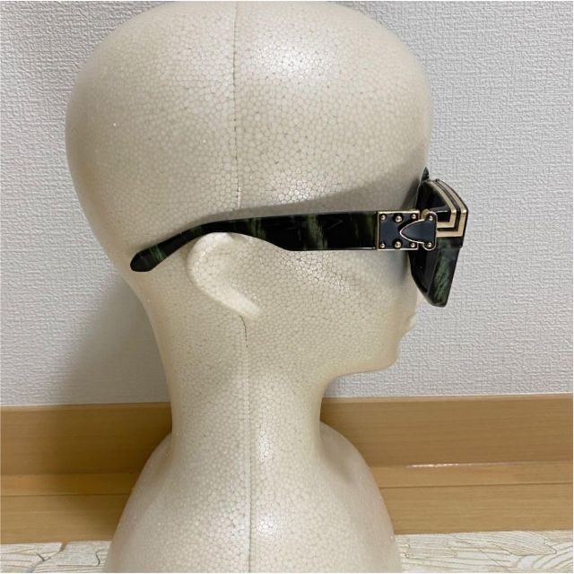 【2個セット】ミリオネア型 サングラス ブラック&ブラックグリーン