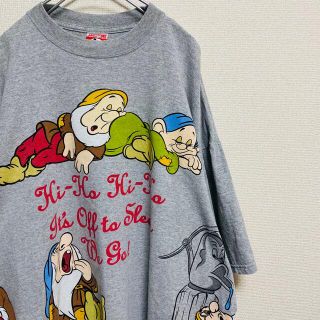 ディズニー(Disney)の美品　90〜00s 7人の小人 sleeping mulch print  T(Tシャツ/カットソー(半袖/袖なし))