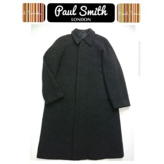 ポールスミス(Paul Smith)のポールスミスロンドン 高級モヘアラビット混紡ウールステンカラーコート L 美品(チェスターコート)