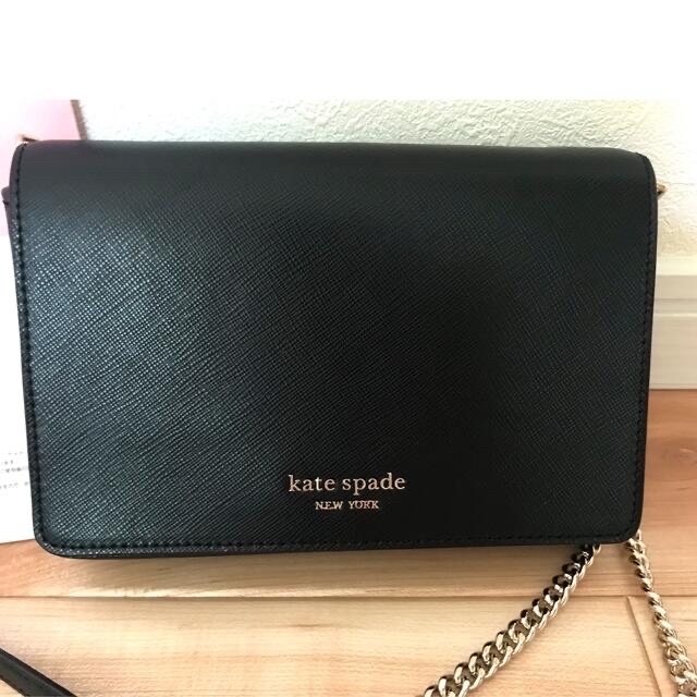 kate spade new york(ケイトスペードニューヨーク)の美品＊ケイトスペード kate spade チェーンウォレット  レディースのバッグ(ショルダーバッグ)の商品写真