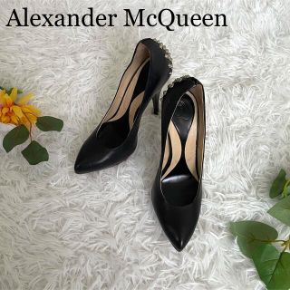 アレキサンダーマックイーン(Alexander McQueen)の美品♪アレキサンダーマックイーン/スタッズハイヒール ピンヒール⭐︎22.5(ハイヒール/パンプス)