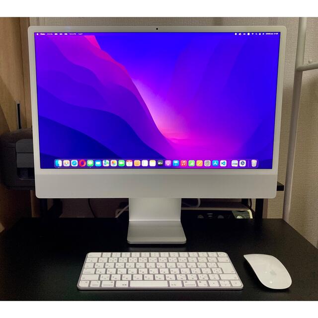 Apple(アップル)のiMac 24inch M1 メモリ16GB 1TB シルバー スマホ/家電/カメラのPC/タブレット(デスクトップ型PC)の商品写真