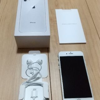 アイフォーン(iPhone)のiPhone8 64GB SIMフリー本体 シルバー 美品 電池残量85％(スマートフォン本体)