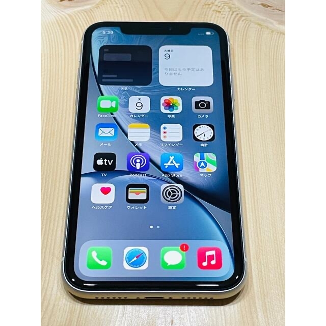 美品 Apple iPhoneXR 64GB ホワイト 白 バッテリー80%