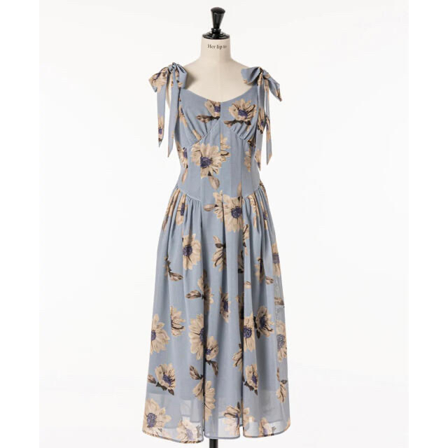 Sunflower-Printed Midi Dress ひまわり　新品未使用レディース