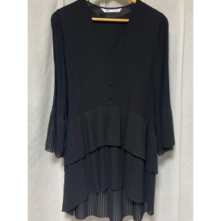 履き心地◎ ZARAチュニック ブラック/ホワイト 2枚セット(サイズは