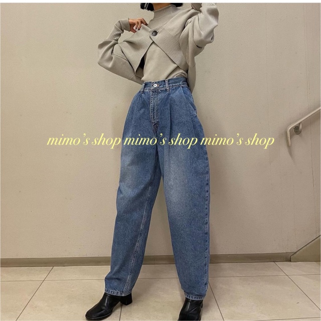 新作グッ 新品タグ付き ルシェルブルー Tailored Peg Jeans asakusa.sub.jp