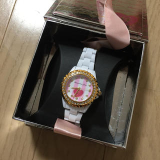 グラマラスジェーン(GLAMOROUS JANE)のGLAMOROUSJANE  腕時計 ホワイト(腕時計)