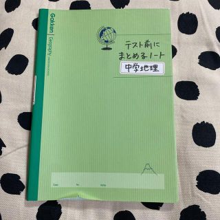 テスト前にまとめるノ－ト中学地理(語学/参考書)