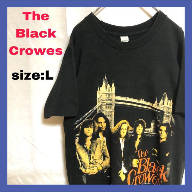 直販特価 ヴィンテージ THE BLACK CROWES 総柄 Tシャツ L メンズ