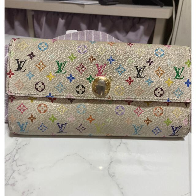 LOUIS VUITTON - 【中古品】ルイヴィトン 白 長財布 モノグラム【正規