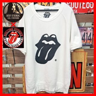 ヒステリックグラマー(HYSTERIC GLAMOUR)の★激レア★ヒステリックグラマー×Rolling Stones　半袖スウェット　M(Tシャツ/カットソー(半袖/袖なし))