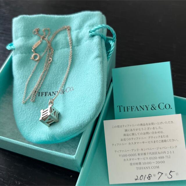 Tiffany & Co.(ティファニー)の【週末お値下げ】ティファニー ネックレス ペンダント アトラスキューブ シルバー レディースのアクセサリー(ネックレス)の商品写真