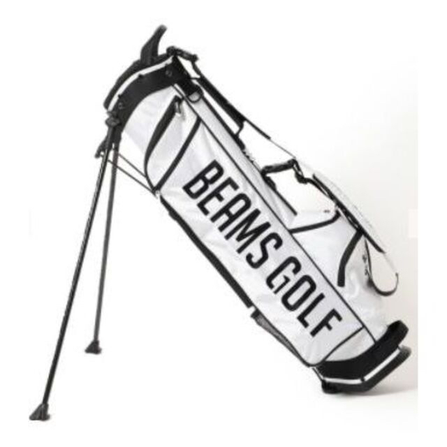 BEAMS GOLF / オリジナル スリムスタンド キャディバッグ　■ホワイト スポーツ/アウトドアのゴルフ(バッグ)の商品写真