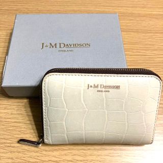 ジェイアンドエムデヴィッドソン(J&M DAVIDSON)のJ&M DAVIDSON クロコ型押し　コインケース　ミニ財布(財布)