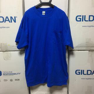 ギルタン(GILDAN)のGILDANギルダン☆半袖無地Tシャツ★ポケット付き＊ロイヤルブルー青☆Mサイズ(Tシャツ/カットソー(半袖/袖なし))