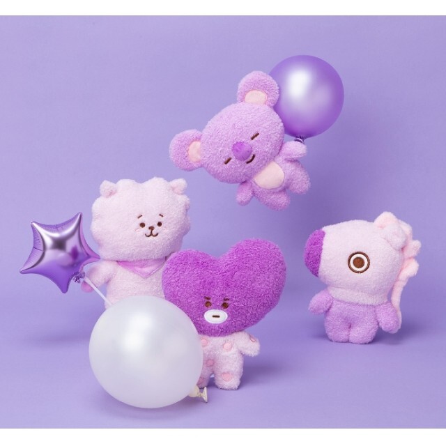 BT21 ぬいぐるみ パープル Sサイズ Cooky ジョングク 公式 BTS エンタメ/ホビーのおもちゃ/ぬいぐるみ(キャラクターグッズ)の商品写真