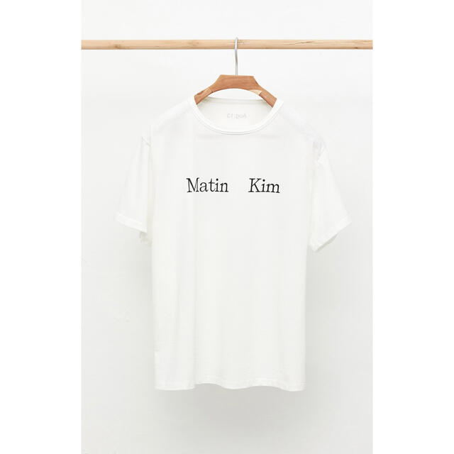 matin kim logo tシャツ レディースのトップス(Tシャツ(半袖/袖なし))の商品写真