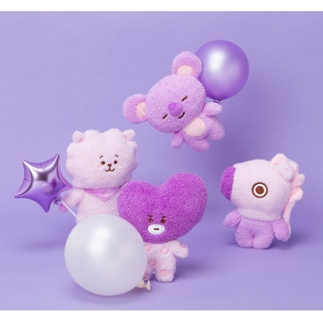 BT21 ぬいぐるみ パープル Sサイズ KOYA RM 公式 BTS エンタメ/ホビーのおもちゃ/ぬいぐるみ(キャラクターグッズ)の商品写真