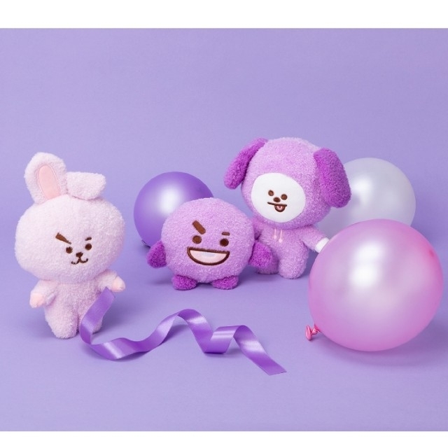 BT21 ぬいぐるみ パープル Sサイズ KOYA RM 公式 BTS エンタメ/ホビーのおもちゃ/ぬいぐるみ(キャラクターグッズ)の商品写真