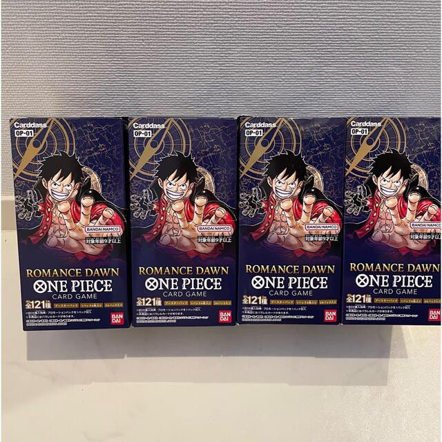 ONE PIECEカードゲームROMANCE DAWN 4BOX 新品未開封 - Box/デッキ/パック