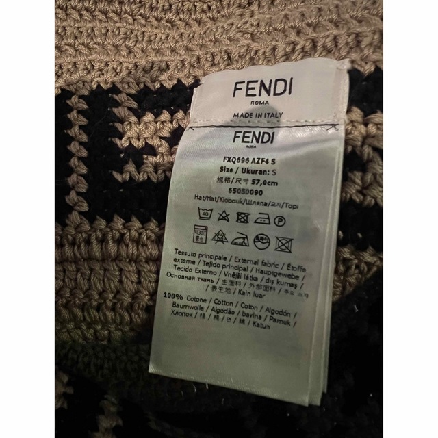 FENDI クロシェハット57 2022ss 美品