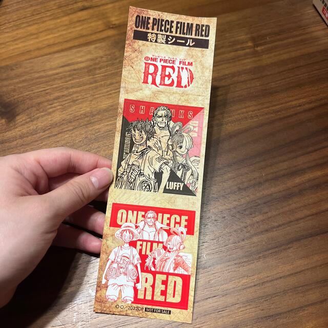 ONE PIECE 103巻 特典 FILM RED 特製シール | フリマアプリ ラクマ