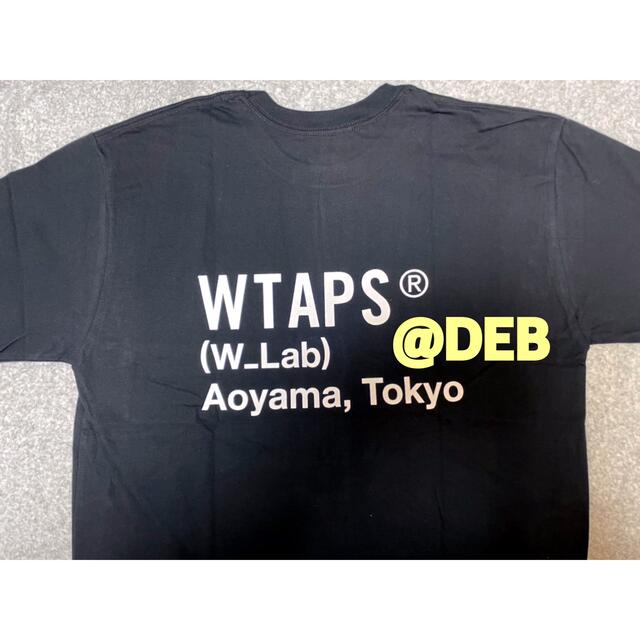 W)taps(ダブルタップス)のWTAPS W_Lab 青山限定 TEE BLACK XXLサイズ メンズのトップス(Tシャツ/カットソー(半袖/袖なし))の商品写真
