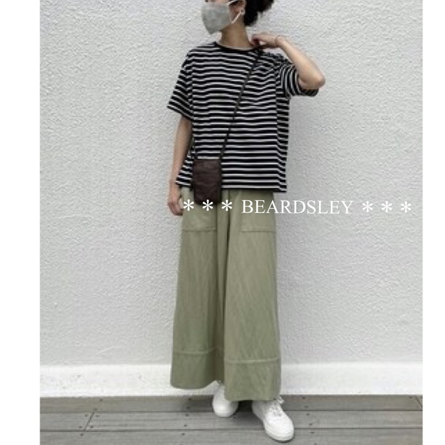 BEARDSLEY(ビアズリー)の新品 13200円 ビアズリー BEARDSLEY マスクセットシンプルTシャツ レディースのトップス(カットソー(半袖/袖なし))の商品写真