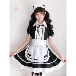 コスプレ衣装 メイド服 可愛いメイド 　L(衣装)