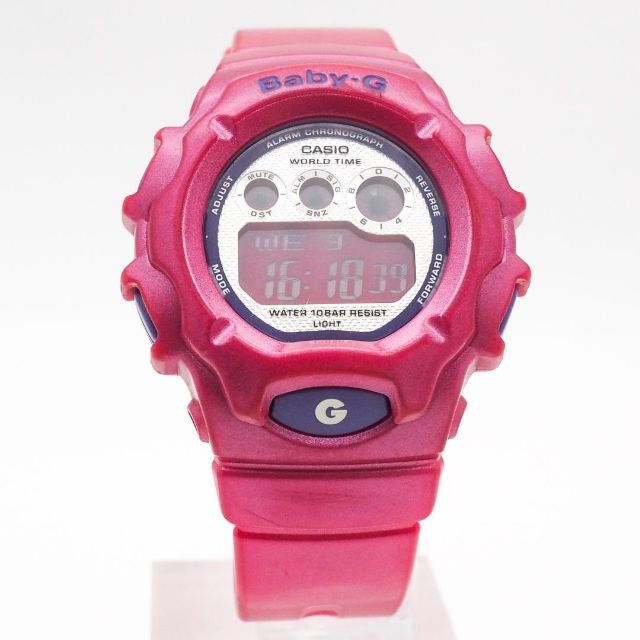 Baby-G(ベビージー)の《美品》Baby-G 腕時計 ピンク デジタル クォーツ 10気圧防水 デイト レディースのファッション小物(腕時計)の商品写真