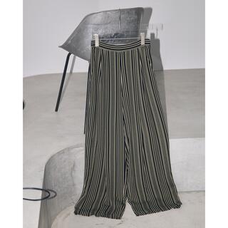 トゥデイフル(TODAYFUL)のtodayful Georgette Stripe Trousers 36(カジュアルパンツ)