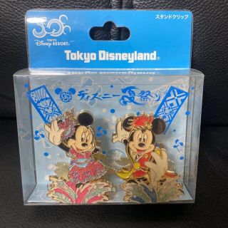 ディズニー(Disney)のディズニーリゾート 夏祭り 30周年 スタンドクリップ(キャラクターグッズ)