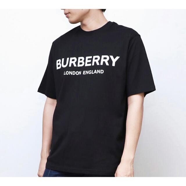 人気 新品未使用!バーバリーの黒Tシャツ2022年夏モデル - 通販