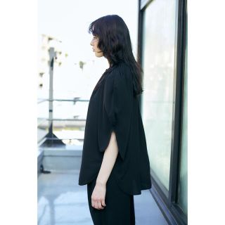 ENFOLD コレクションライン ジャガード パフスリープBLOUSE