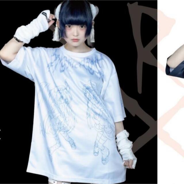 MILKBOY(ミルクボーイ)のトウフ×KRY オリジナル Tシャツ 着丈80cmのユニセックスオーバーサイズ レディースのトップス(Tシャツ(半袖/袖なし))の商品写真