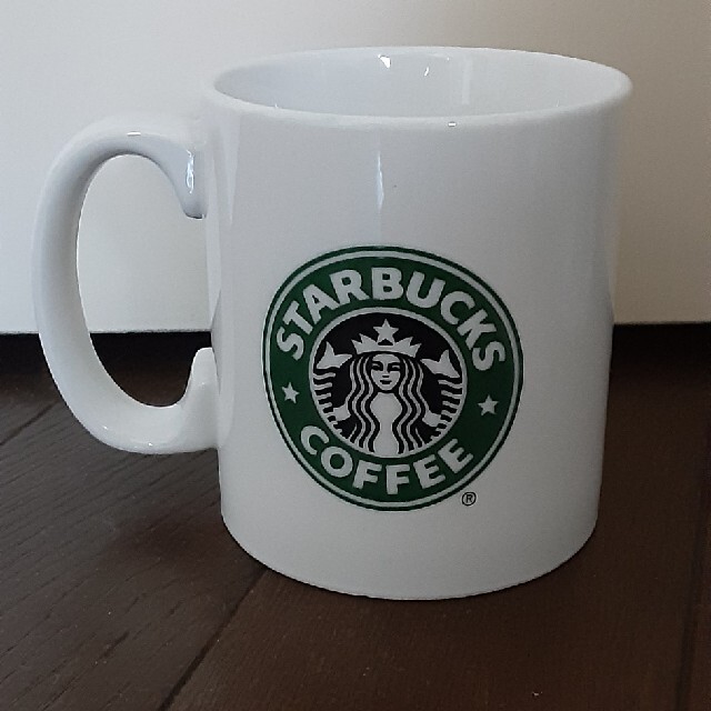 Starbucks Coffee(スターバックスコーヒー)のスターバックス旧ロゴ　マグカップ1個直径7.5cm／高さ8.5cm インテリア/住まい/日用品のキッチン/食器(グラス/カップ)の商品写真