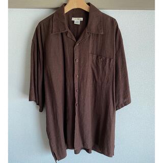 【古着】オーバーサイズ 半袖 オープンカラーシャツ(シャツ)