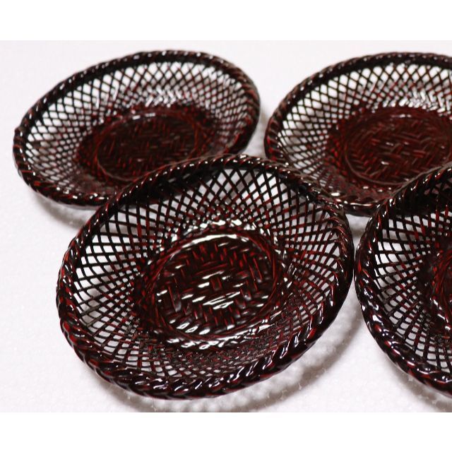 籃胎 らんたい漆器 茶托 5客 伝統工芸 美品の通販 by 断捨離爺 籃胎 らんたい漆器 茶托 5客 伝統工芸 美品の通販 by 断捨離爺