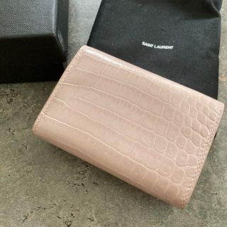 Saint Laurent - SAINT LAURENT サンローラン 三つ折り財布 ピンク