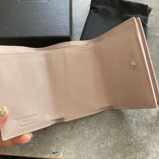Saint Laurent - SAINT LAURENT サンローラン 三つ折り財布 ピンク