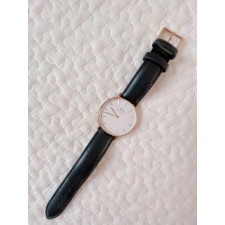 ダニエルウェリントン(Daniel Wellington)のダニエルウェリントン　36mm ブラック　ゴールド(腕時計)