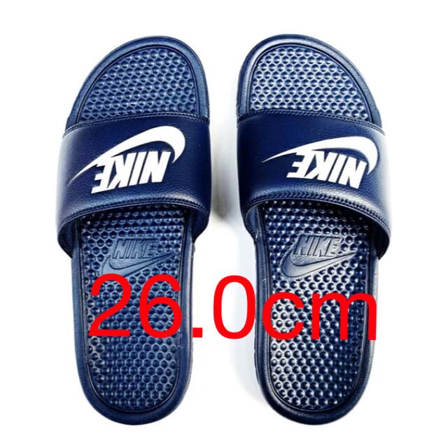 NIKE(ナイキ)の26.0cm NIKE BENASSI　ナイキ　ベナッシ　サンダル　ネイビー メンズの靴/シューズ(サンダル)の商品写真