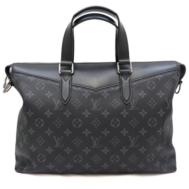 LOUIS VUITTON(ルイヴィトン)の美品 ルイ・ヴィトン モノグラム エクリプス ブリーフケース エクスプローラー ビジネスバッグ メンズ 黒 ２WAY ショルダーバッグ M40566 LOUIS VUITTON メンズのバッグ(ビジネスバッグ)の商品写真