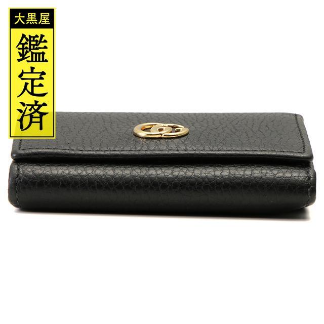 GUCCI - GUCCI GGマーモント ミディアムウォレット ブラック