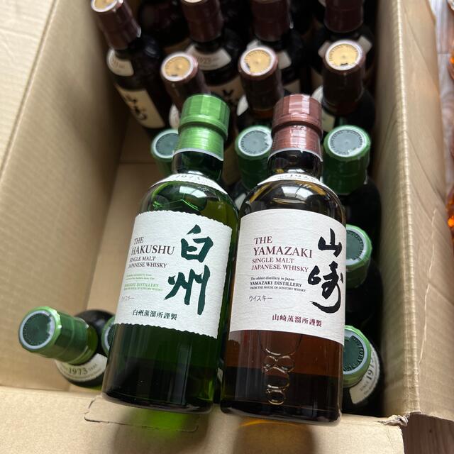 サントリー(サントリー)のサントリー  山崎  180ml  12本 白州 180ml  11本 食品/飲料/酒の酒(ウイスキー)の商品写真