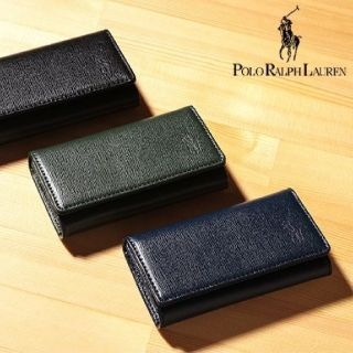 ポロラルフローレン(POLO RALPH LAUREN)の新品　ポロラルフローレン　エンボスシリーズ　5連キーケース　ネイビー　紺色(キーケース)