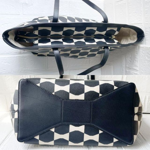 KATE SPADE ケイトスペード トートバッグ リボン柄 リボン 総柄 A4