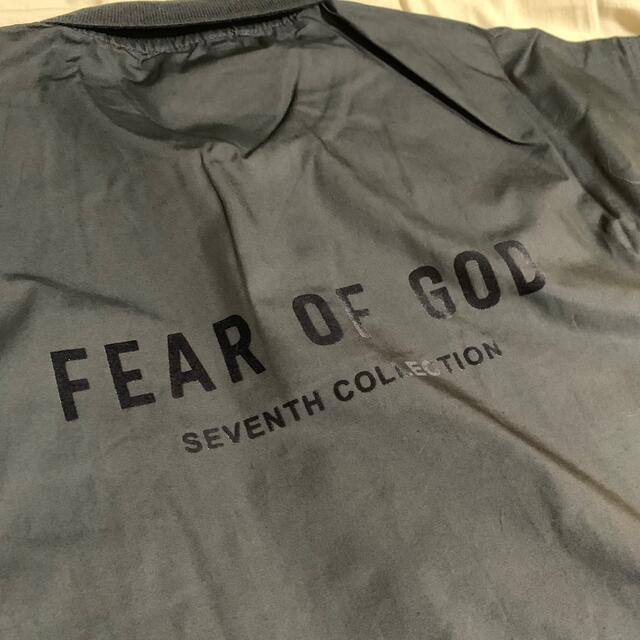 fear of god ブラック　ポプリン　ポロシャツ　XL 7th 5